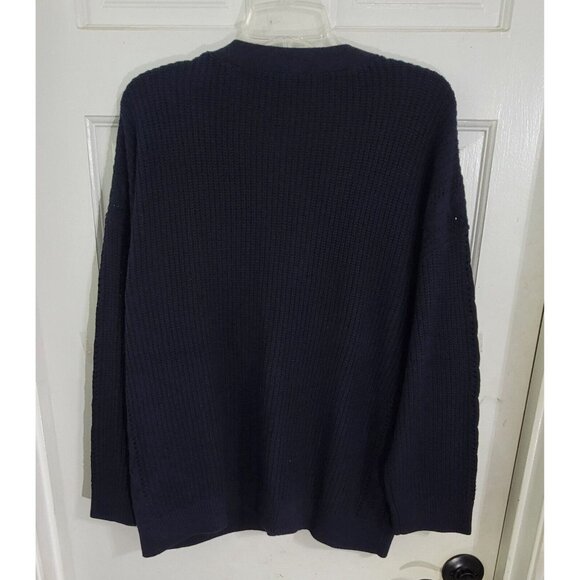 Talbots Womens Navy Blue Button Front Cardigan V Neck Long Sleeve Size 2X NWT - Picture 5 of 9